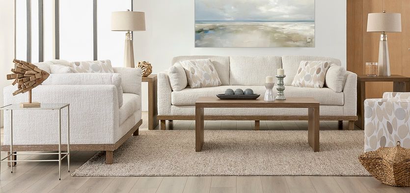 Snuggy Taupe Sofa &amp; Loveseat