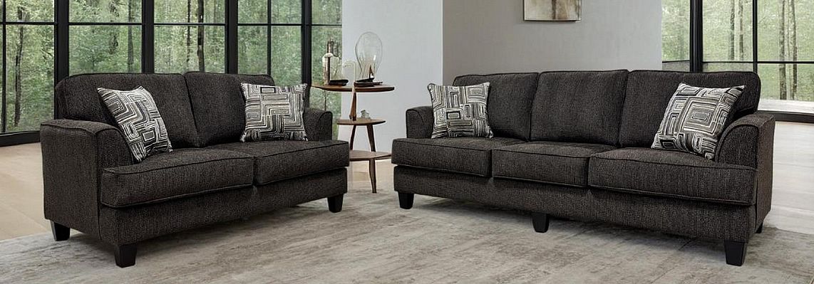 Gunslinger Bark Sofa &amp; Loveseat