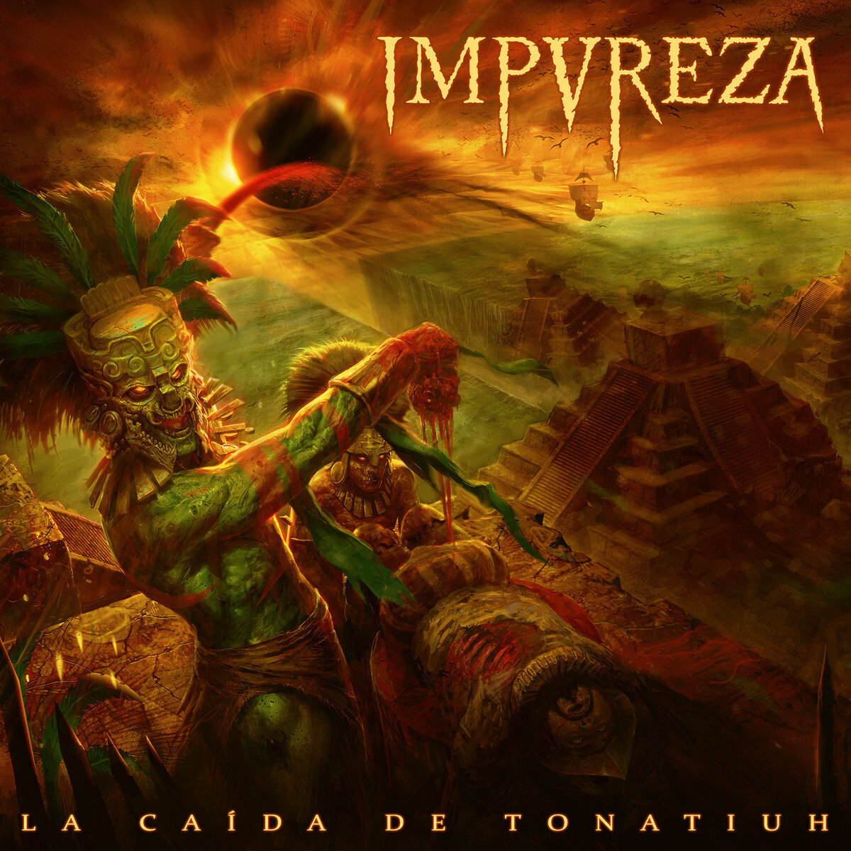Impureza - La Caída De Tonatiuh (2LP Opaque Orange Vinyl) (2017)