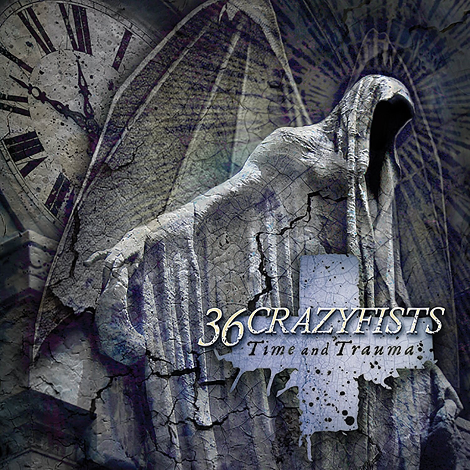 36 Crazyfists - Time And Trauma (Clear with Blue and White Double Vinyl) (2015)