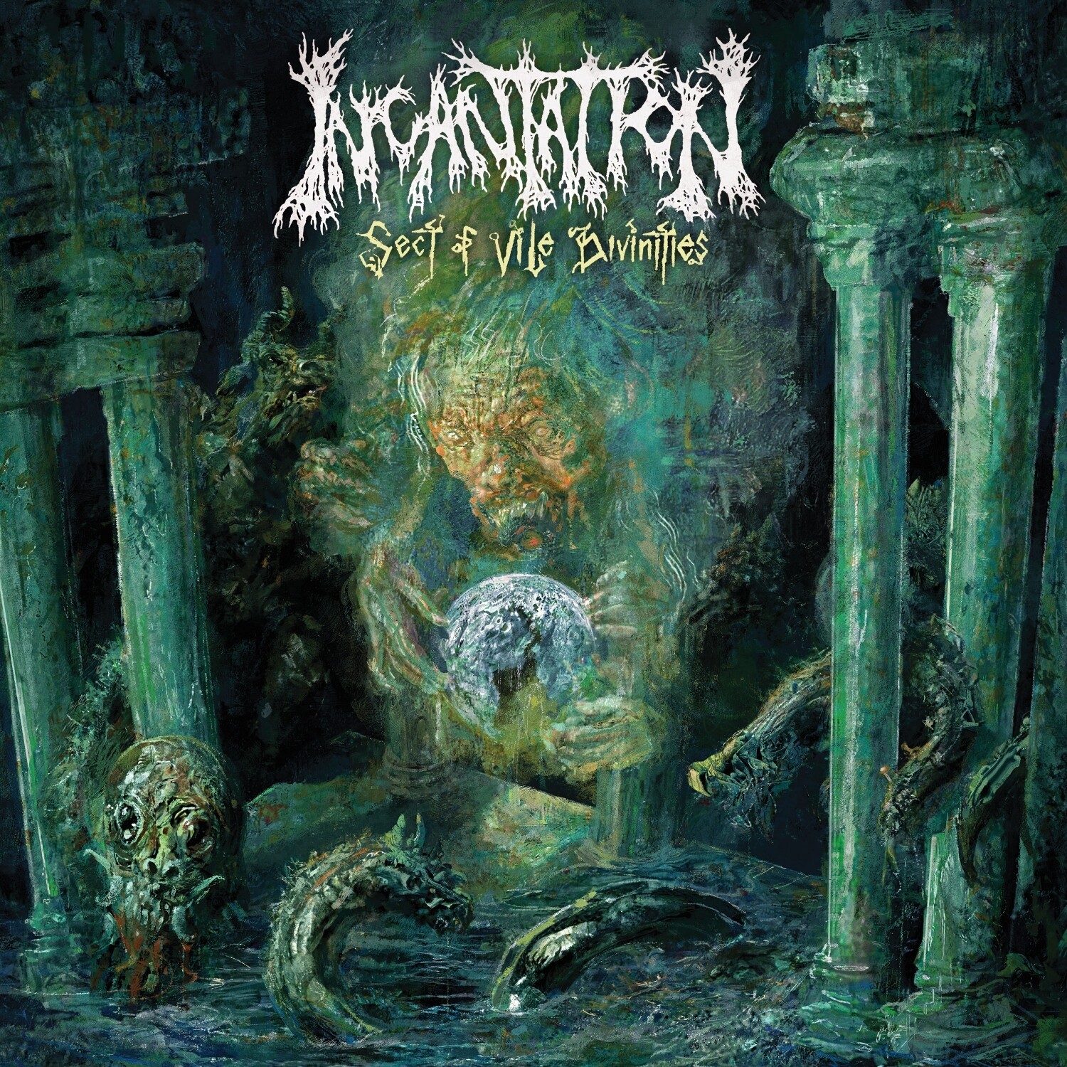 Incantation - Sect Of Vile Divinities (Green and Mustard Merge Vinyl) (2020)