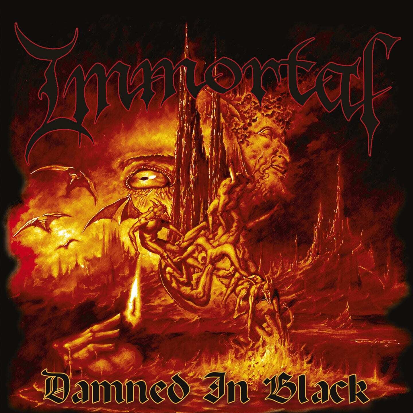 Immortal - Damned In Black (Orange Swirl Vinyl) (2000)