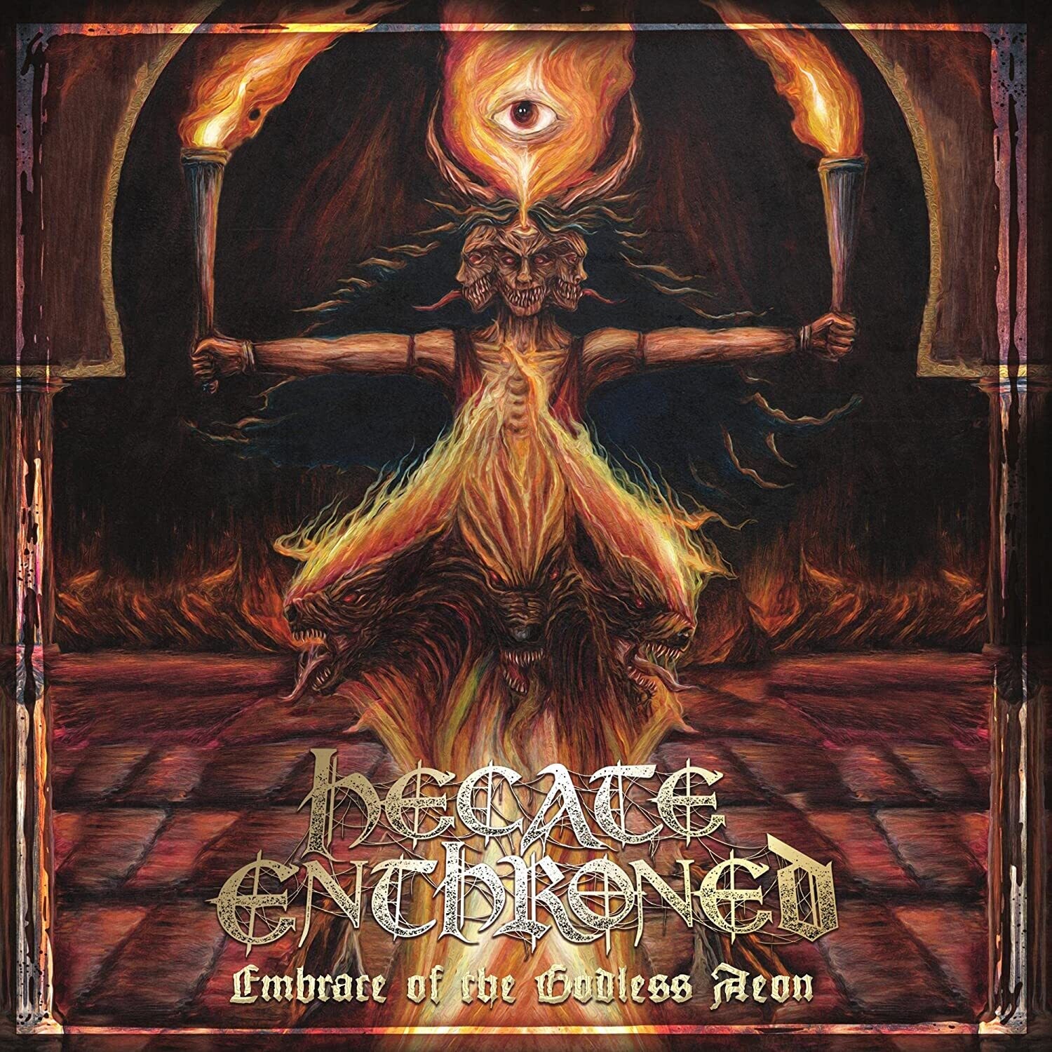 Hecate Enthroned - Embrace Of The Godless Aeon (Red Splatter Vinyl) (2019)