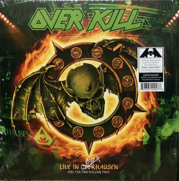 Overkill – Live In Overhausen Feel The Fire Volume Two (2LP Green with Orange &amp; Yellow Splatter Vinyl) (2018)