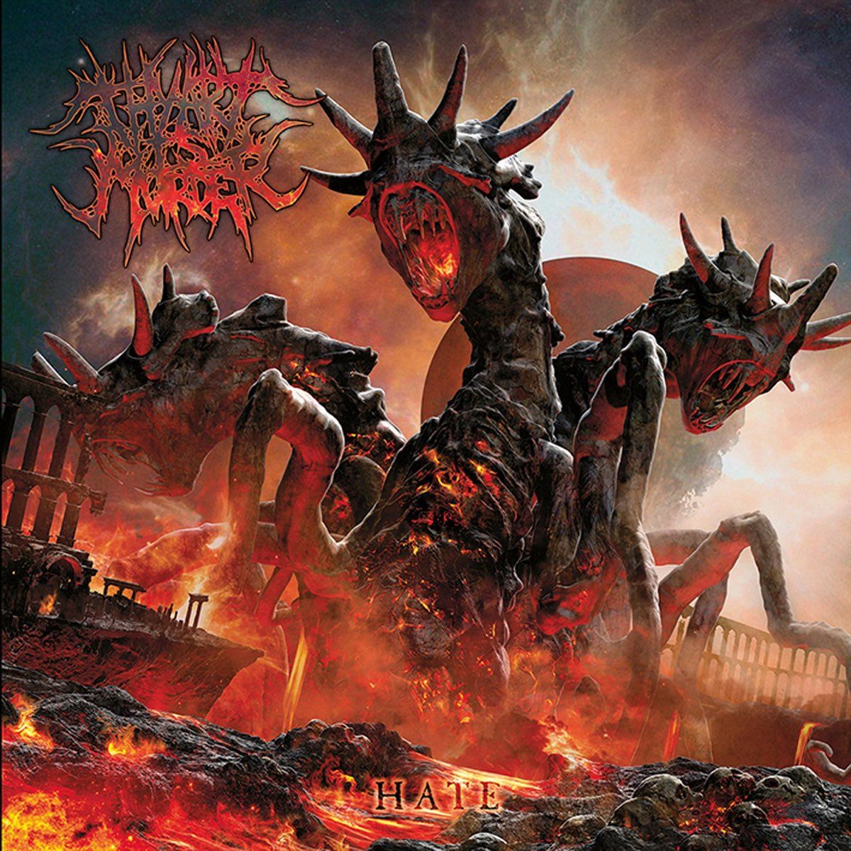 Thy Art Is Murder – Hate (Yellow with Red &amp; White Splatter Vinyl) (2012)