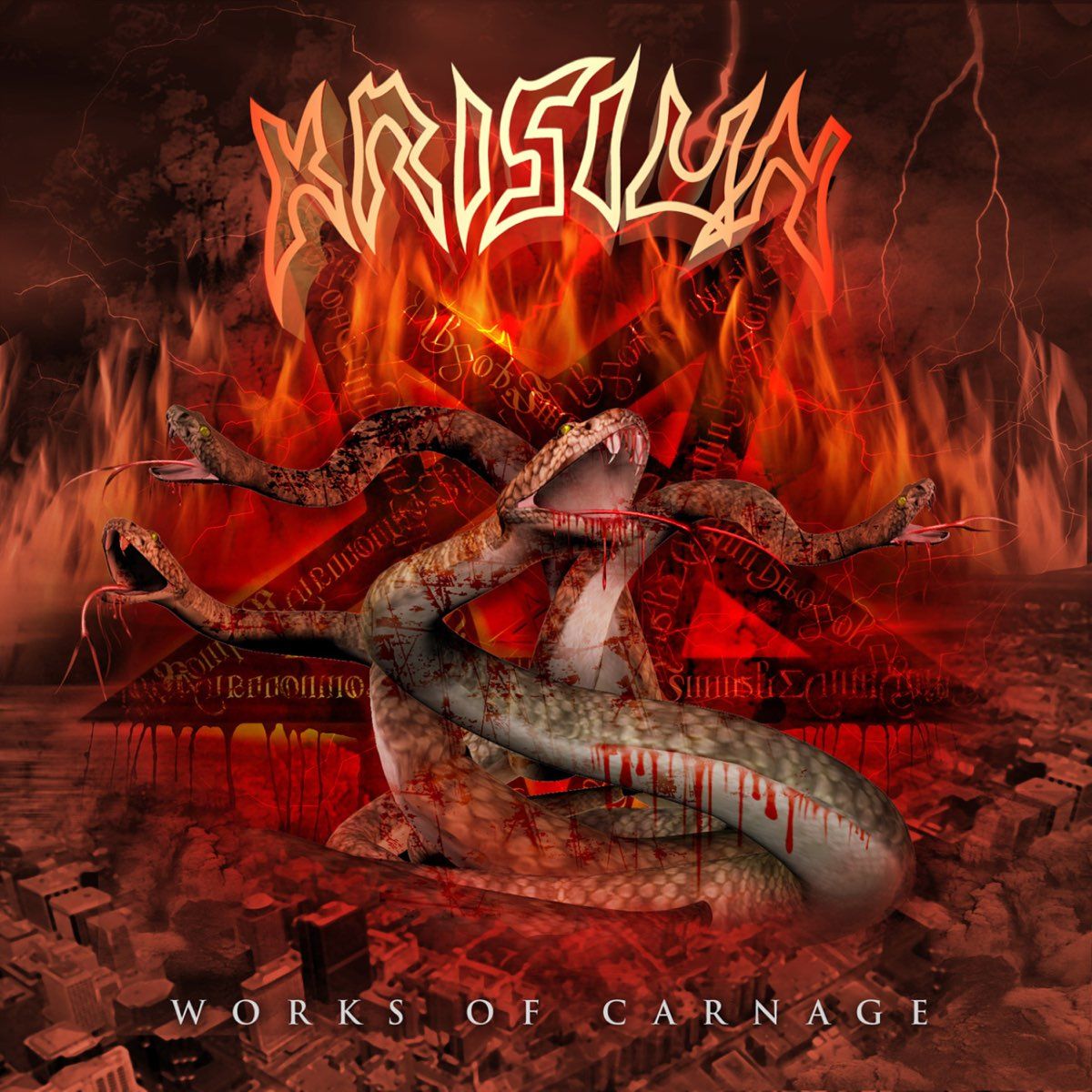 Krisiun – Works Of Carnage (Transparent Red Vinyl) (2003)