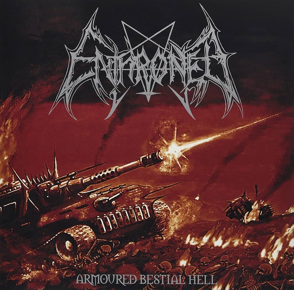 Enthroned – Armoured Bestial Hell (Clear With Red, Orange &amp; White Splatter Vinyl) (2001)