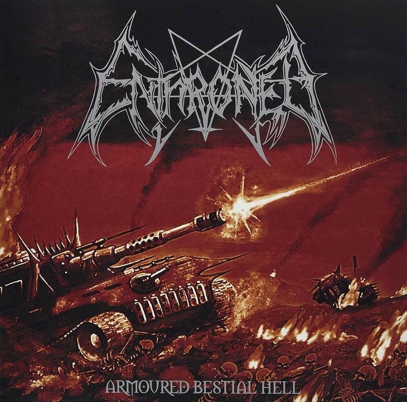 Enthroned – Armoured Bestial Hell (Clear With Red, Orange &amp; White Splatter Vinyl) (2001)