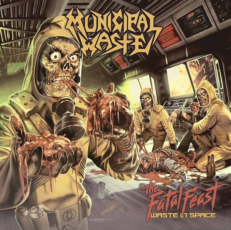 Municipal Waste – The Fatal Feast (Waste In Space) (Orange &amp; Yellow Swirl with Black Splatter Vinyl) (2012)