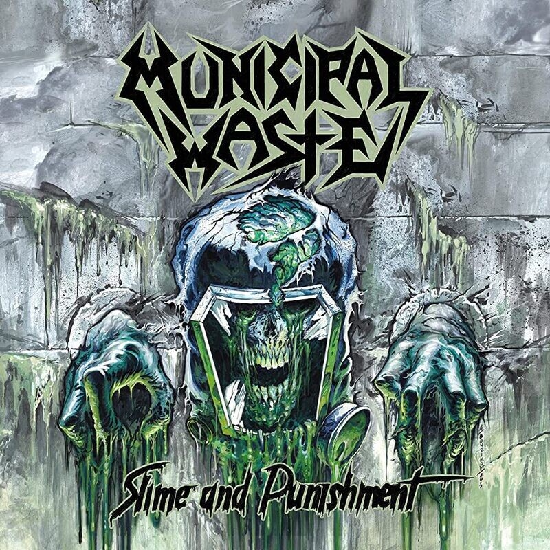 Municipal Waste – Slime And Punishment (Mint Green &amp; Grey with Black Splatter Vinyl) (2017)