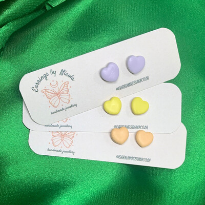 Love Heart Stud Earrings