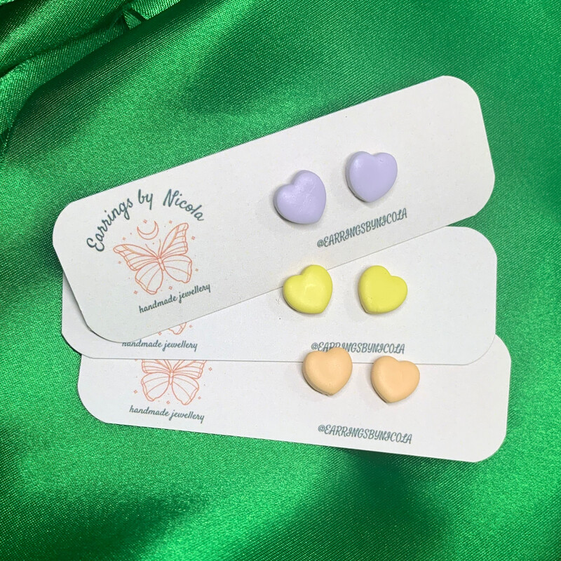 Love Heart Stud Earrings