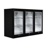 SAMPLE.3 X 1/2 glass door under bar counter cooler