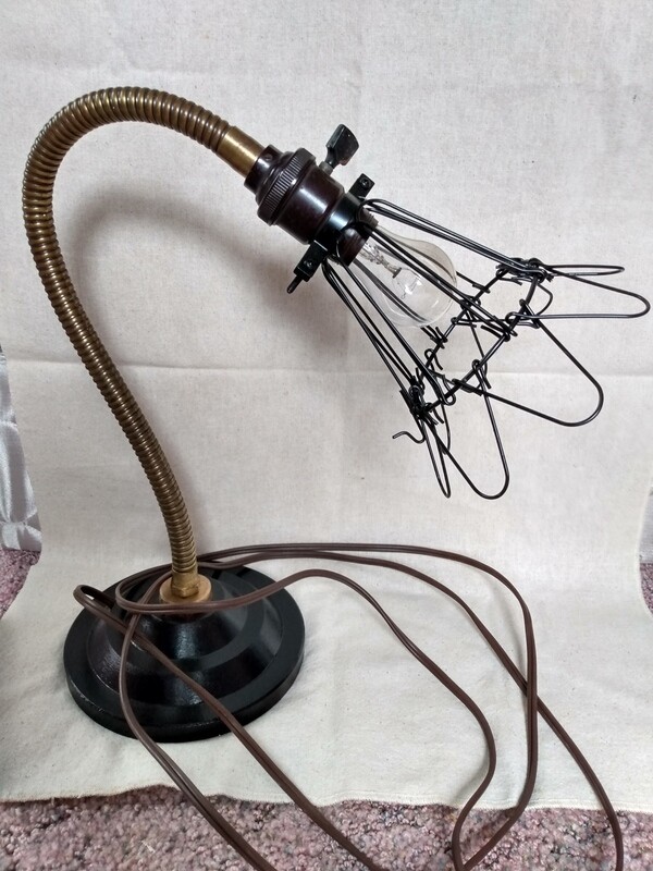 vintage upcycled industrial lamp