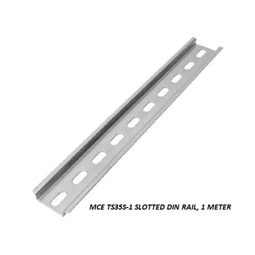 MCE TS35S-1 SLOTTED DIN RAIL, 500mm