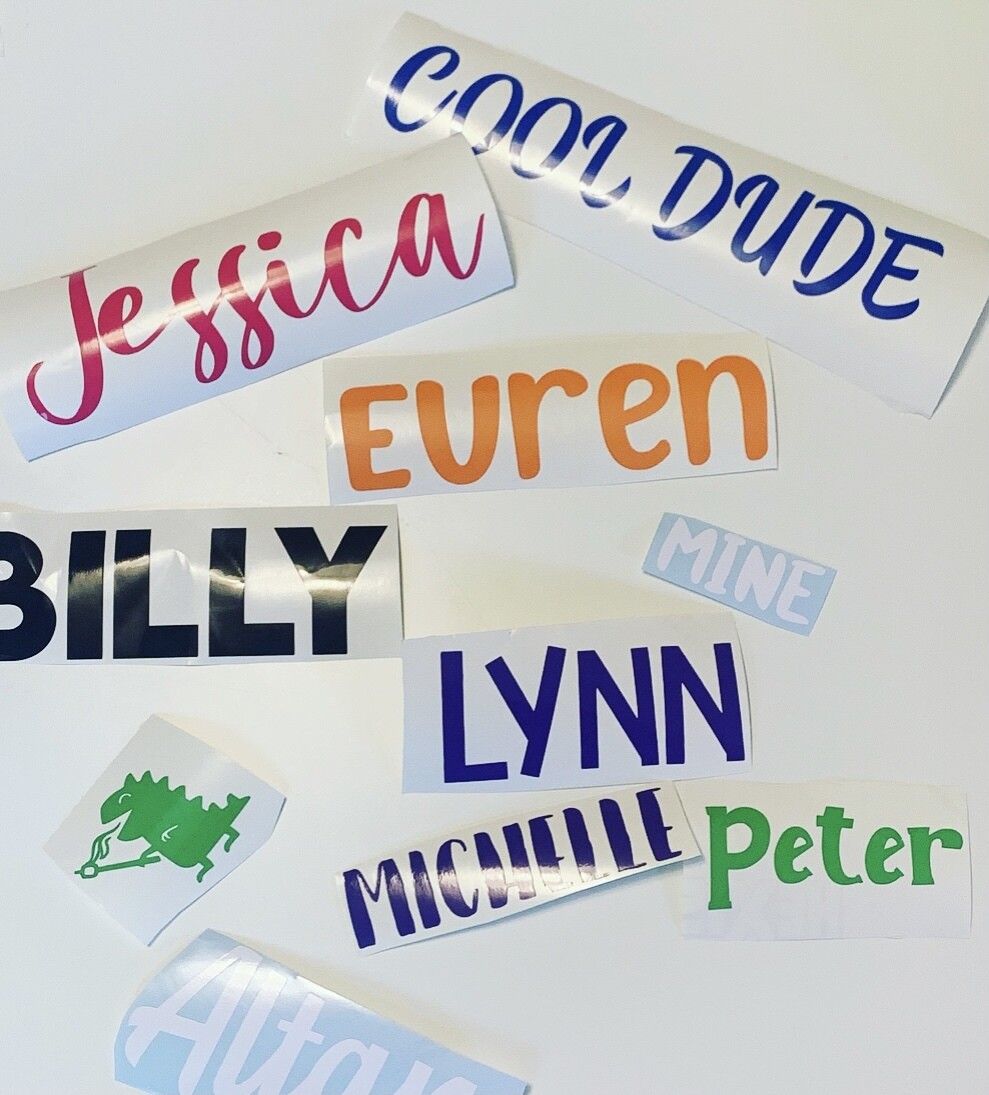 Vinyl NAME Decal
