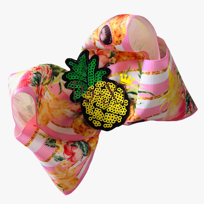 MaxiMoño EP Piña Amarilla Rayas Rosa