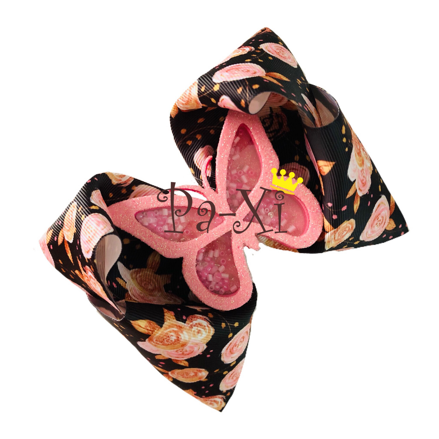 MaxiMoño ES Mariposa Rosa con Negro