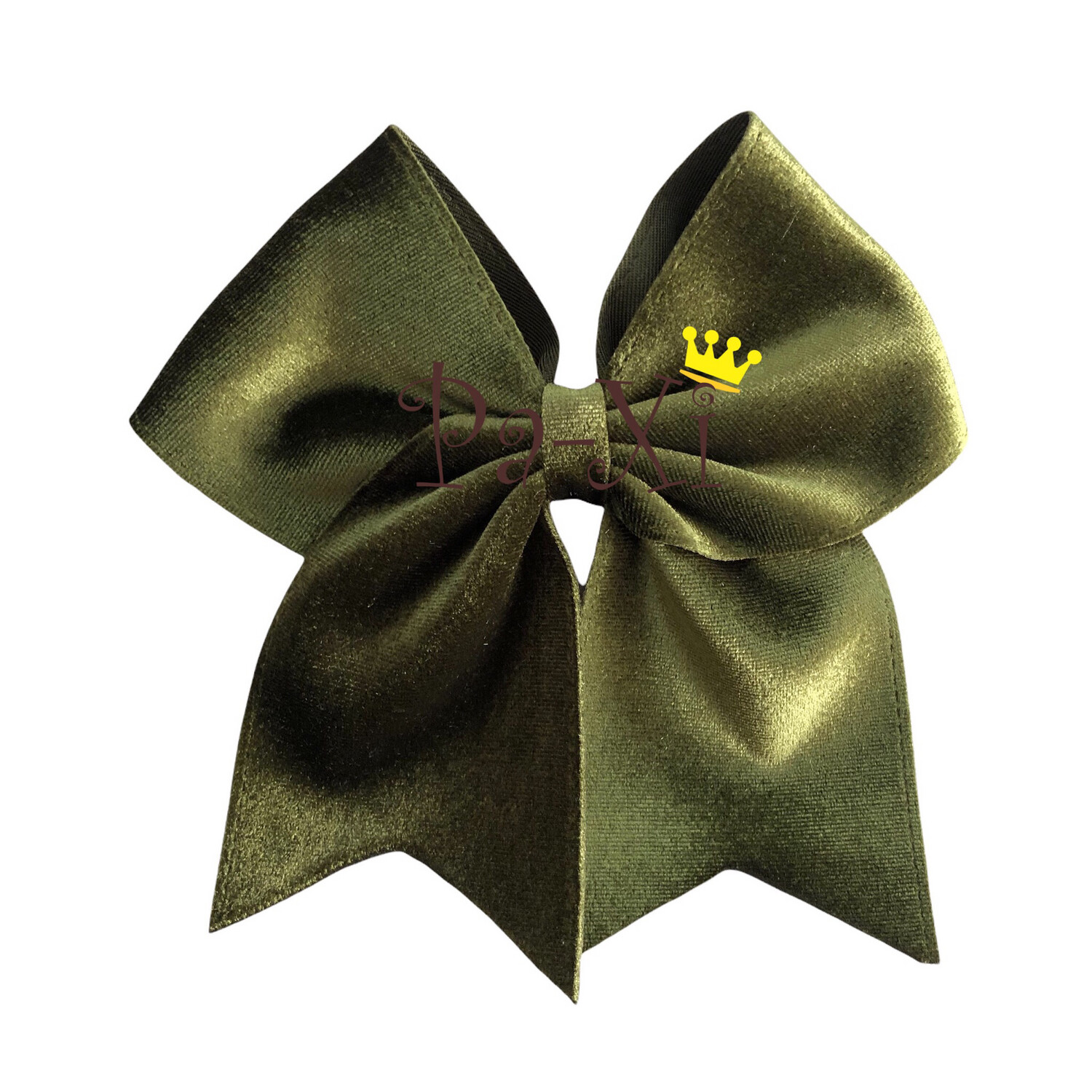 MaxiLazo Terciopelo Verde Olivo