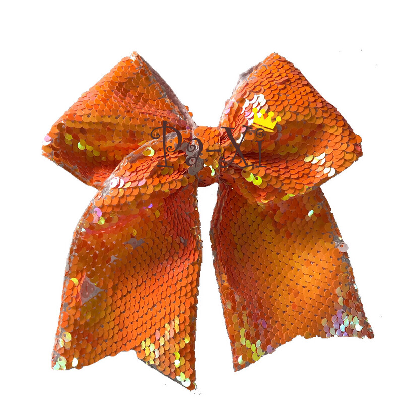 MaxiLazo Lentejuelas Reversibles Naranja/Blanco