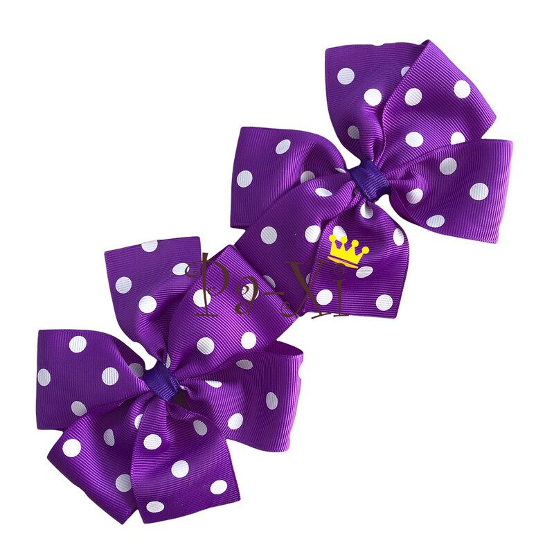 Par de Moños Rehilete G Morado PD