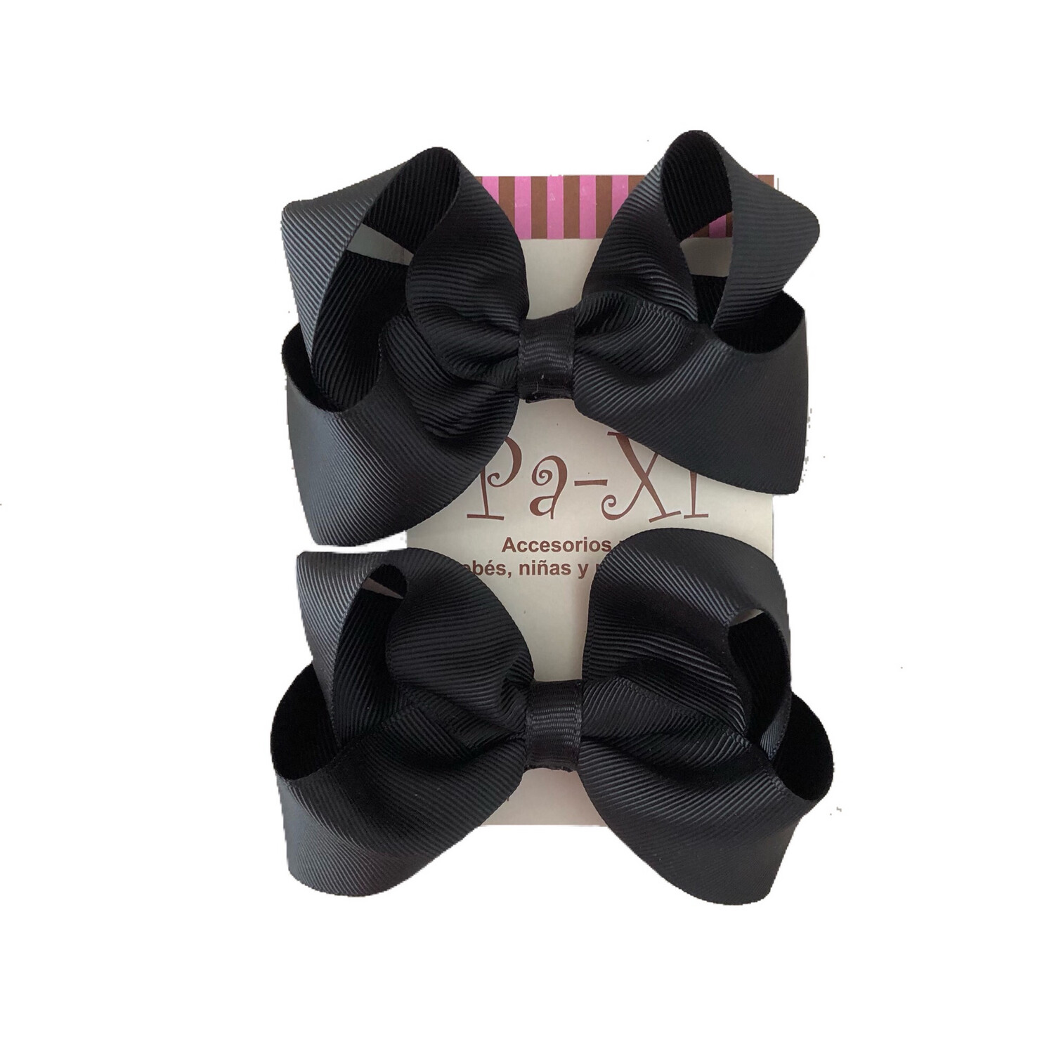 Par de Moños Boutique M Negro