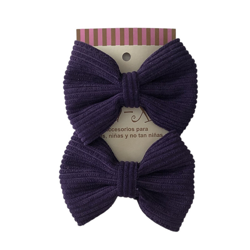 Par de Moños BP Morado Oscuro