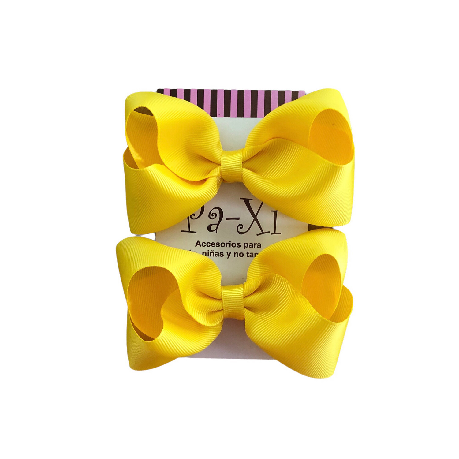 Par de Moños Boutique M Amarillo