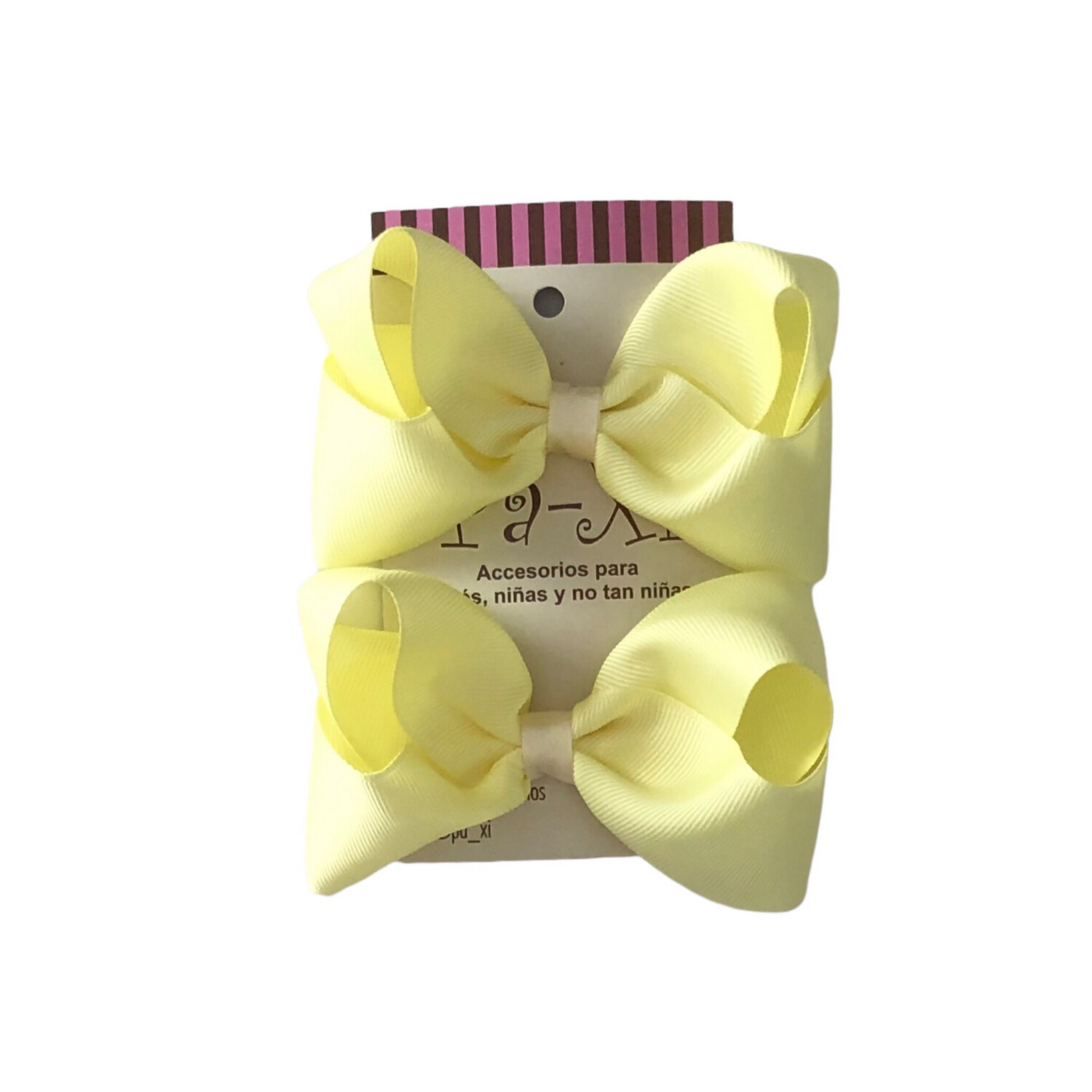 Par de Moños Boutique M Amarillo Bebé 