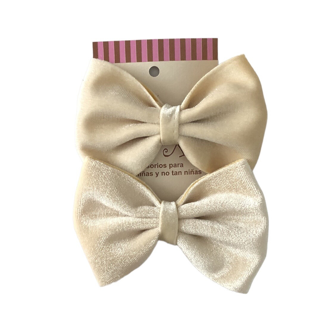 Par de Moños BT Beige 