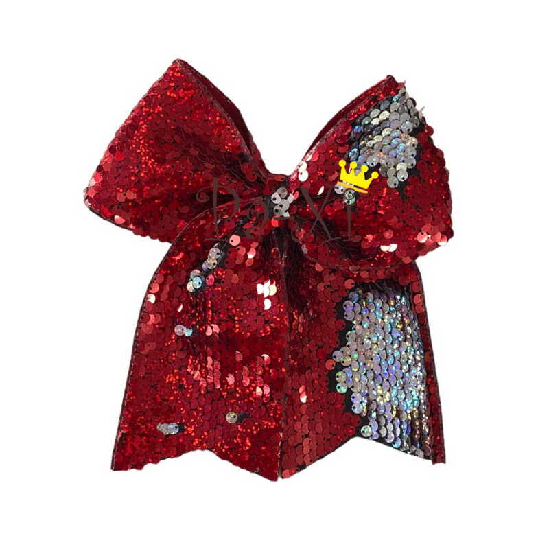 MaxiLazo Lentejuelas Reversibles Rojo/Plata