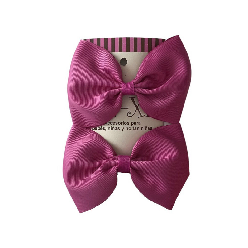 Par de Moños Básicos Bugambilia