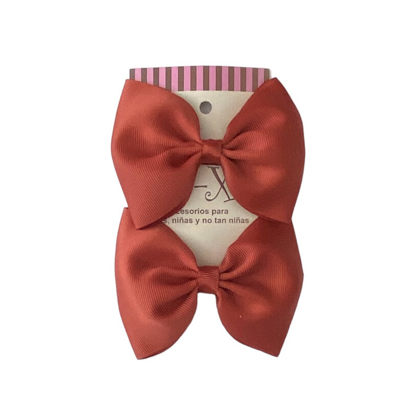 Par de Moños Básicos Rust