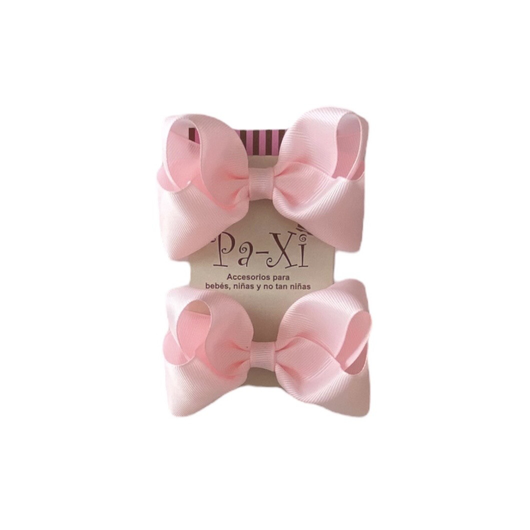 Par de Moños Boutique M Rosa Bebé 