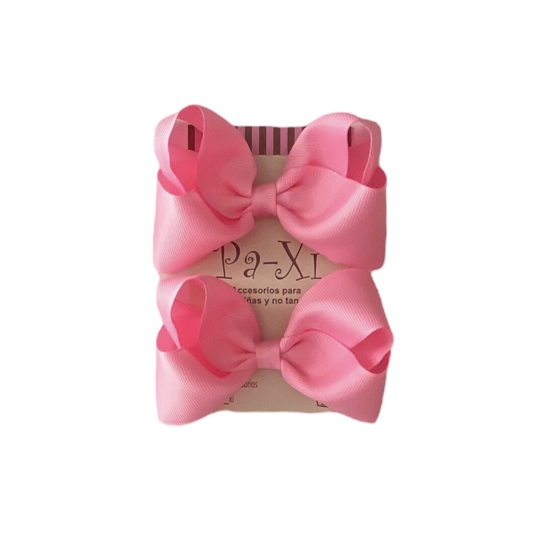 Par de Moños Boutique M Chicle