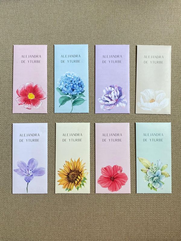 Sobres de flores