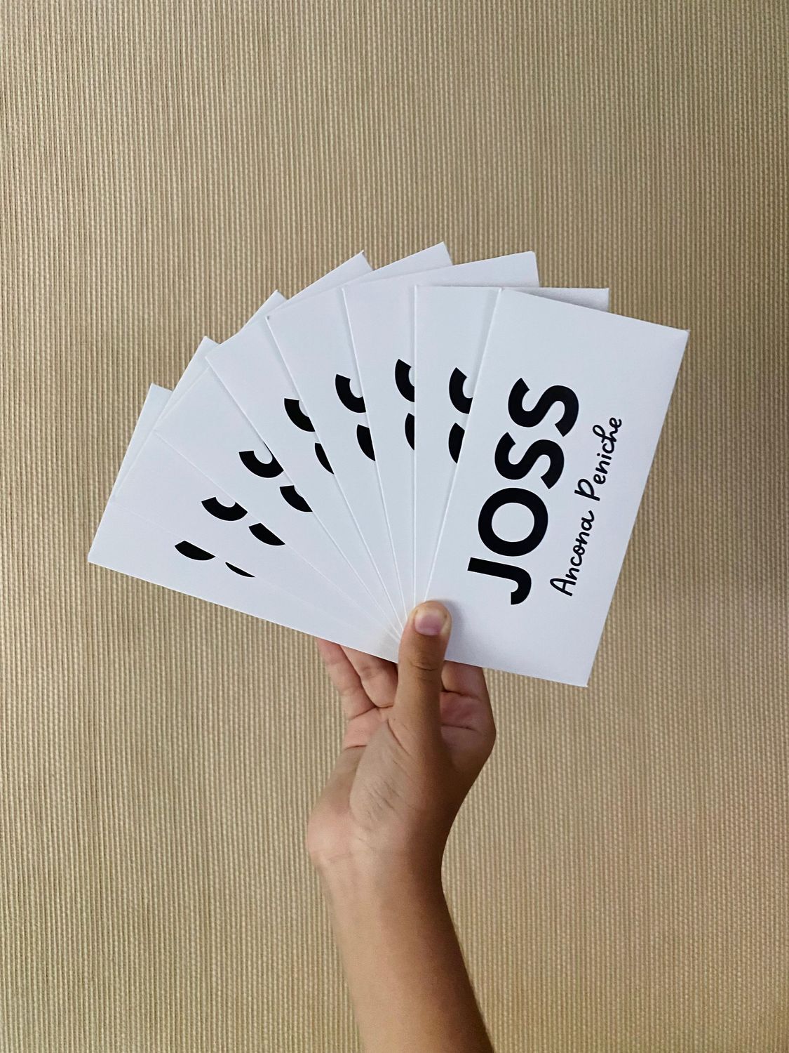 Sobres blanco con negro