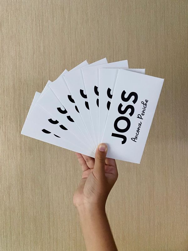 Sobres blanco con negro