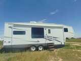 outside view of our onsite RV rental space, from the south