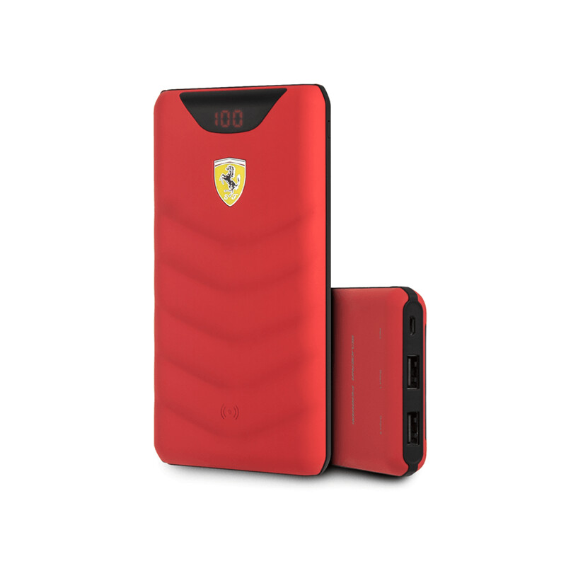 Ferrari draadloze powerbank van 10000 mAH Rood