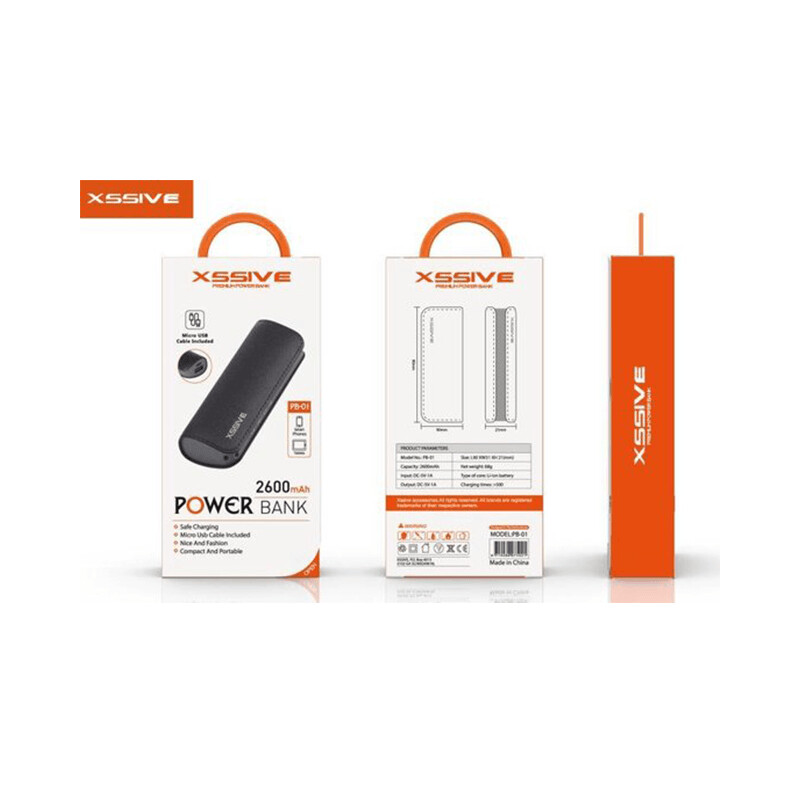 XSSIVE Powerbank 2600MAH XS-PB01