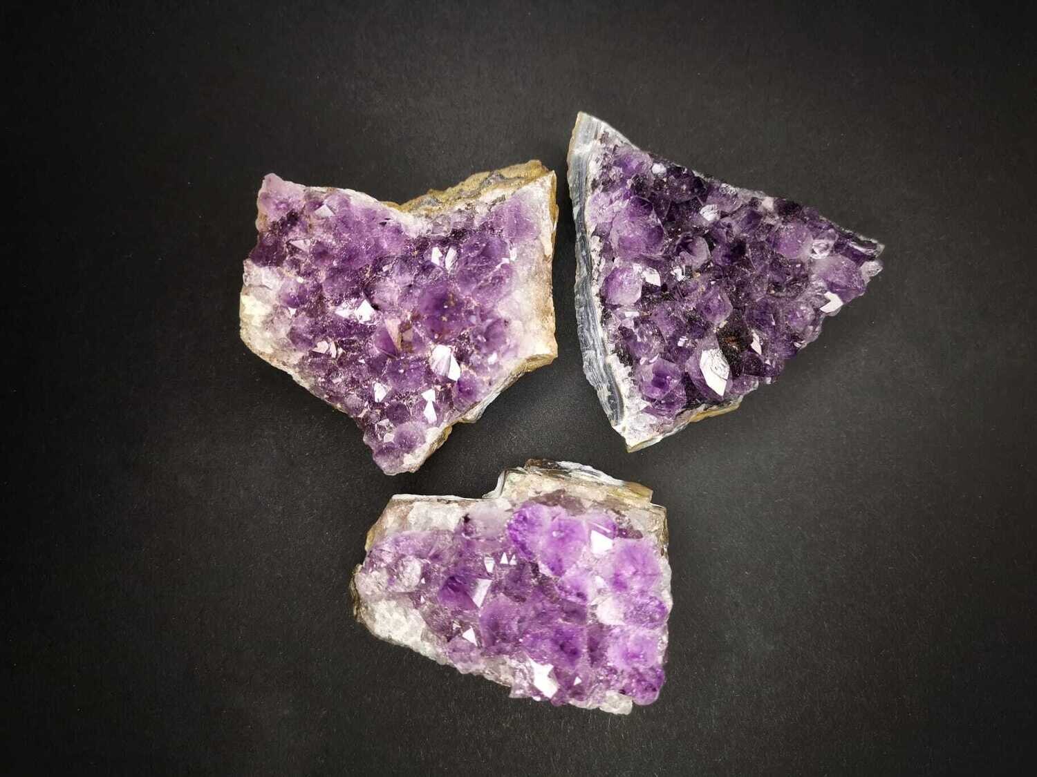 Amethystdrusenstücke 120-130g