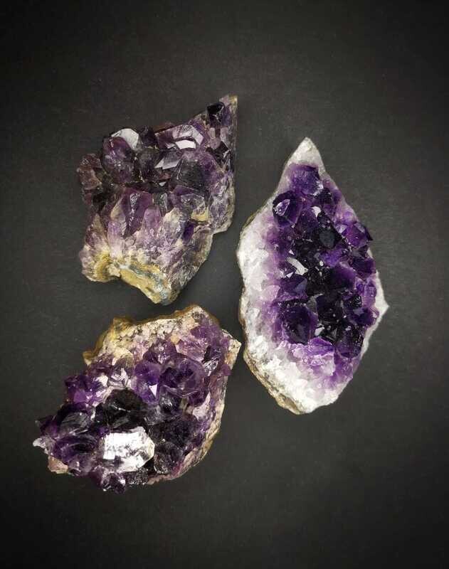 Amethystdrusenstücke 100-110g