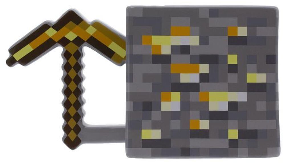 MINECRAFT GOLD PICKAXE MUG