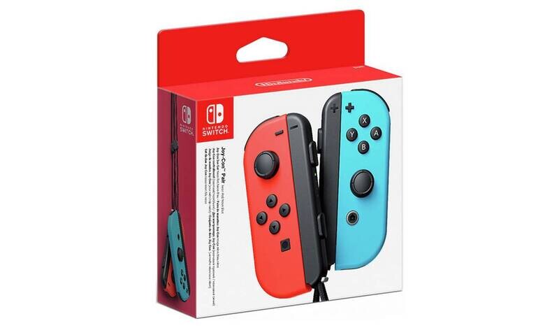 NINTENDO SWITCH JOY-CON PAIR: NEON RED/NEON BLUE