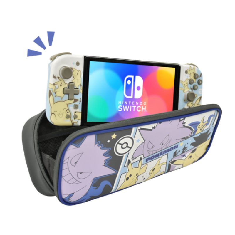 Hori Cargo Pouch Compact (Pikachu, Gengar & Mimikyu) for Nintendo Switch