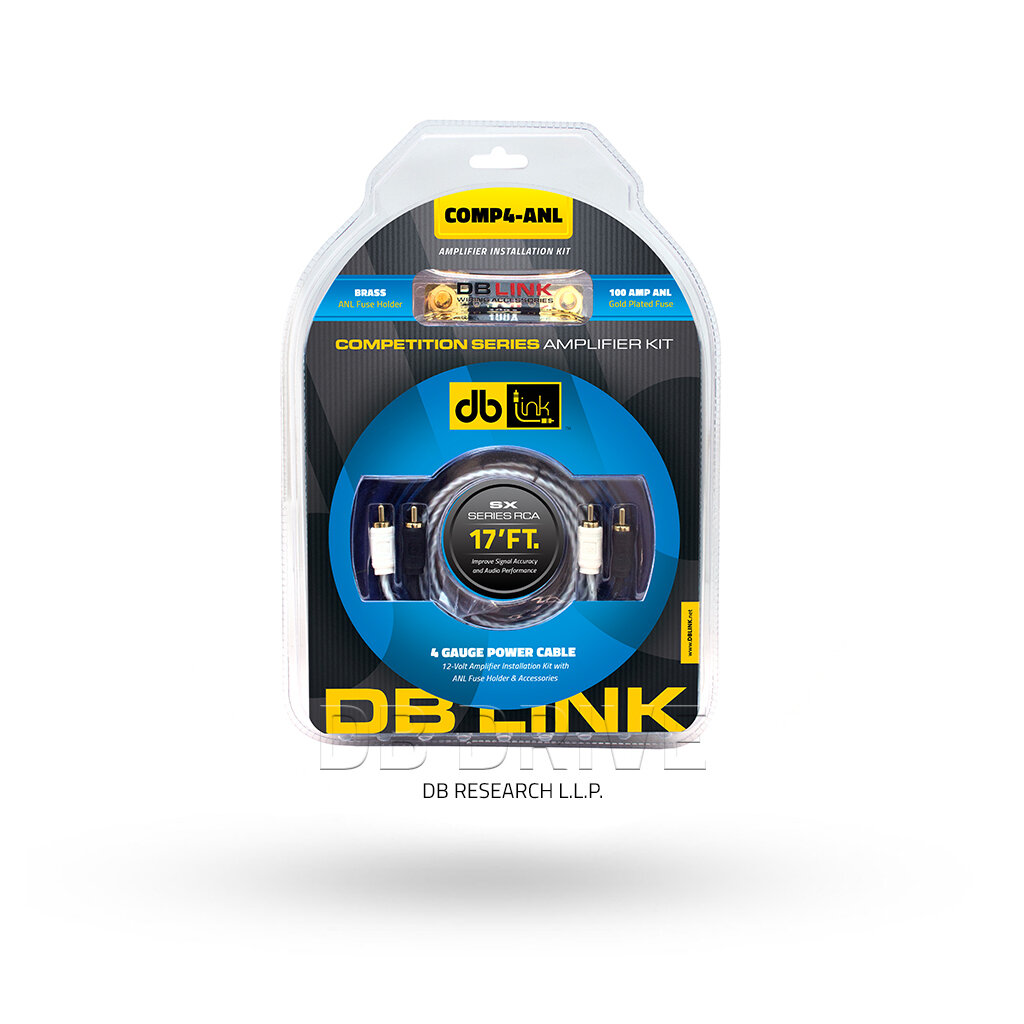 DB Link 4 GA./2000 WATT BLUE COMPETITION SERIES AMPLIFIER KIT