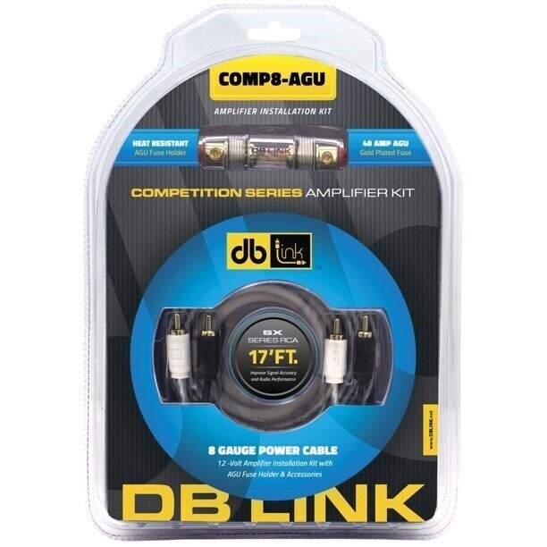 DB Link 8 GA./1500 WATT BLUE COMPETITION SERIES AMP KIT