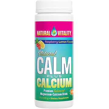 Natural Calm + Calcium Rasp-Lemon 8oz
