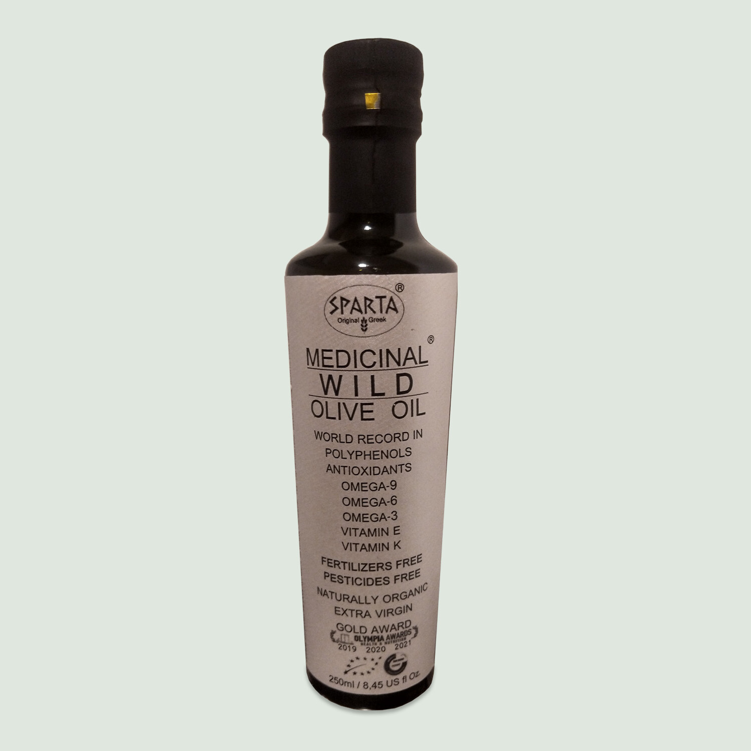 زيت الزيتون البكر الممتاز العضوي عالي الفينول من سبارتا إصدار محدود / Sparta Limited Edition High Phenolic Organic Wild Extra Virgin Olive Oil 250ml